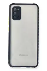 Newface Samsung Galaxy A02s Kılıf Miami Şeffaf Silikon - Lacivert
