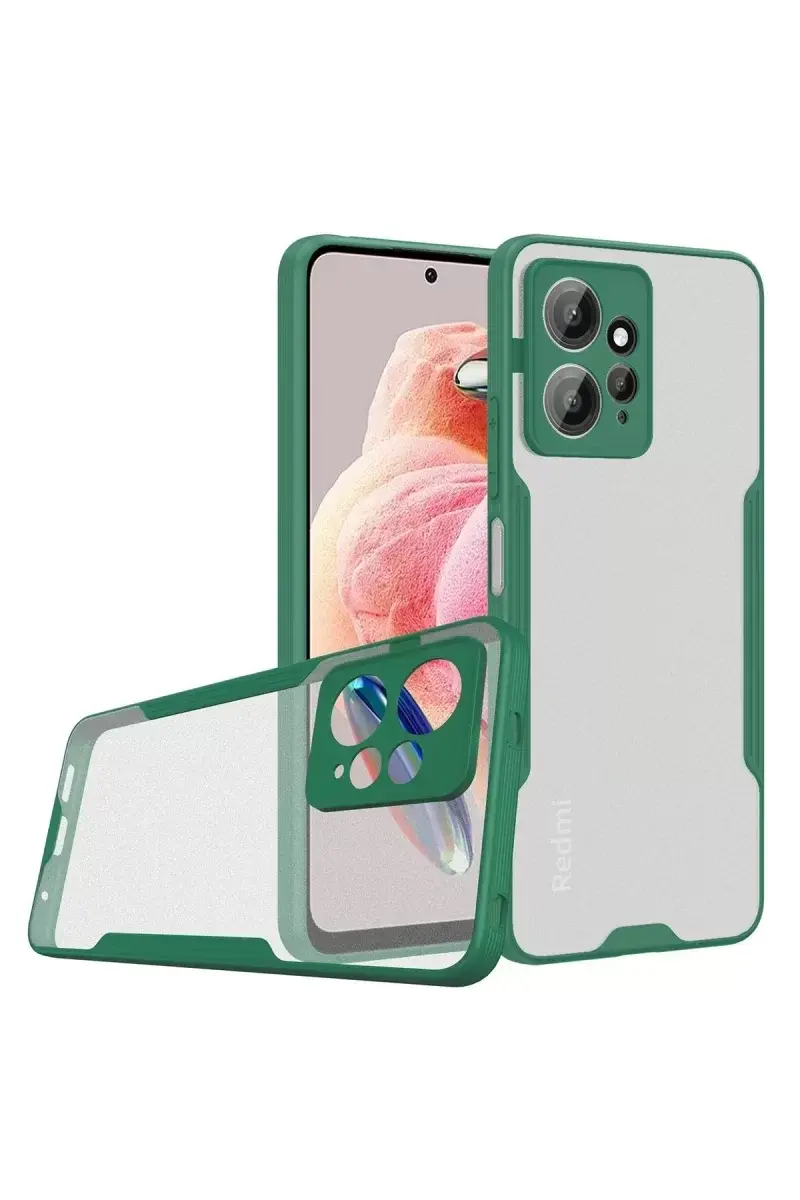 Newface Xiaomi Redmi Note 12 4g Kılıf Platin Silikon - Yeşil