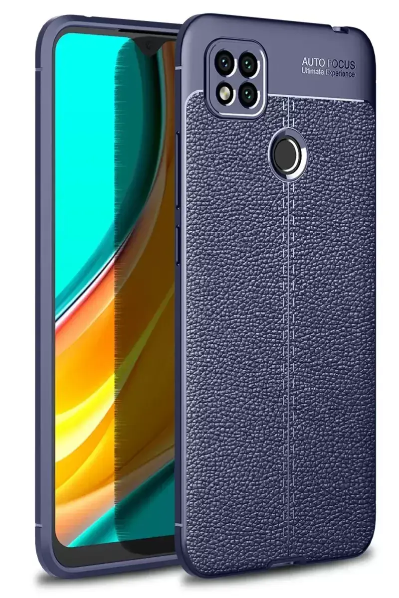 Newface Xiaomi Redmi 9c Kılıf Auto Focus Kapak - Lacivert
