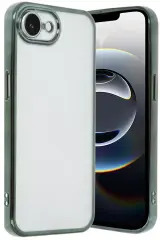 Newface İphone 16e Kılıf Razer Lensli Silikon - Yeşil