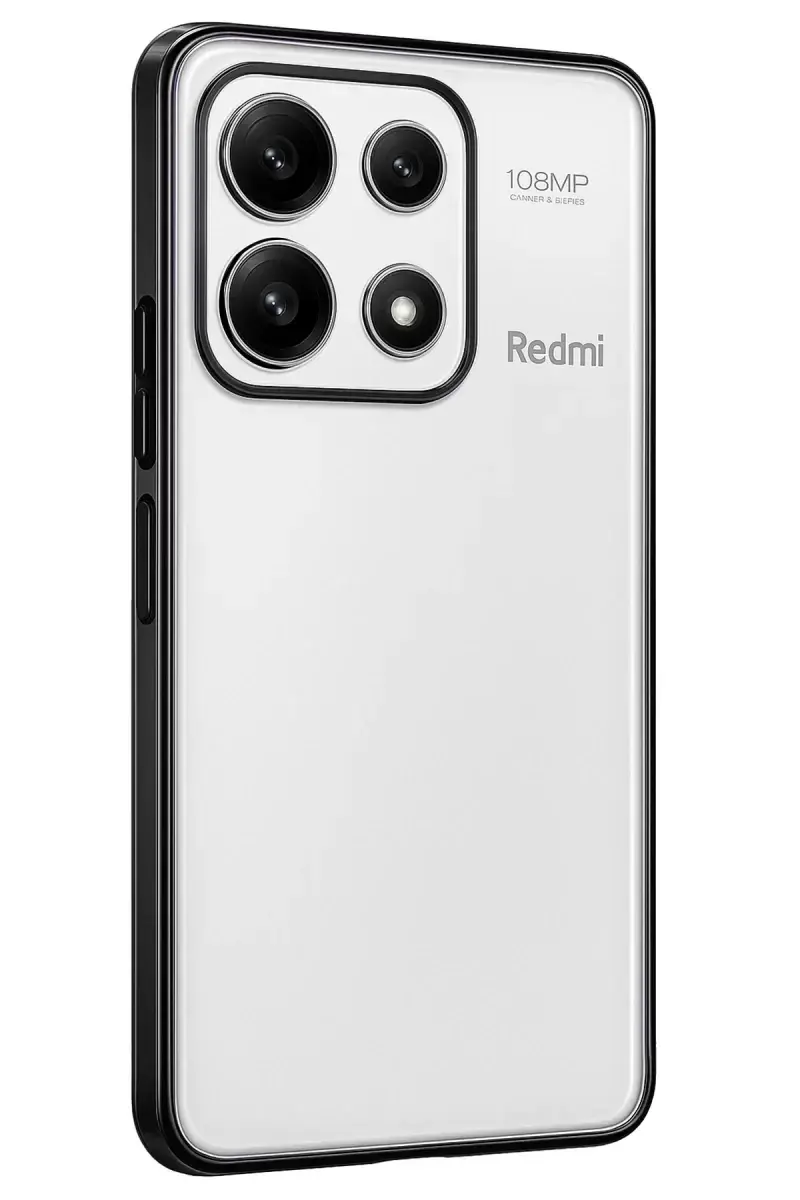 Newface Xiaomi Poco X6 Pro Kılıf Razer Lensli Silikon - Siyah