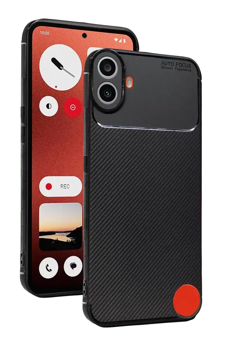 Newface Nothing Phone Nothing Cmf Phone 1 Auto Focus Karbon Kapak - Siyah
