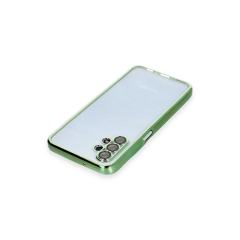 Samsung Galaxy A13 4g Kılıf Razer Lensli Silikon - Yeşil