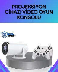 Oyun Konsolu Uyumlu Kablosuz Projeksiyon Cihazı Ev Sinema Deneyimi