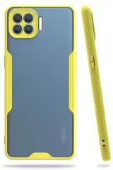 Newface Oppo Reno 4 Lite Kılıf Platin Silikon - Sarı