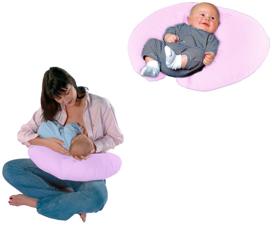 Sema Bebe Emzirme ve Bebek Destek Minderi - Pembe