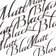 Kaligrafi Mürekkebi, 30ml - Matt Black 30