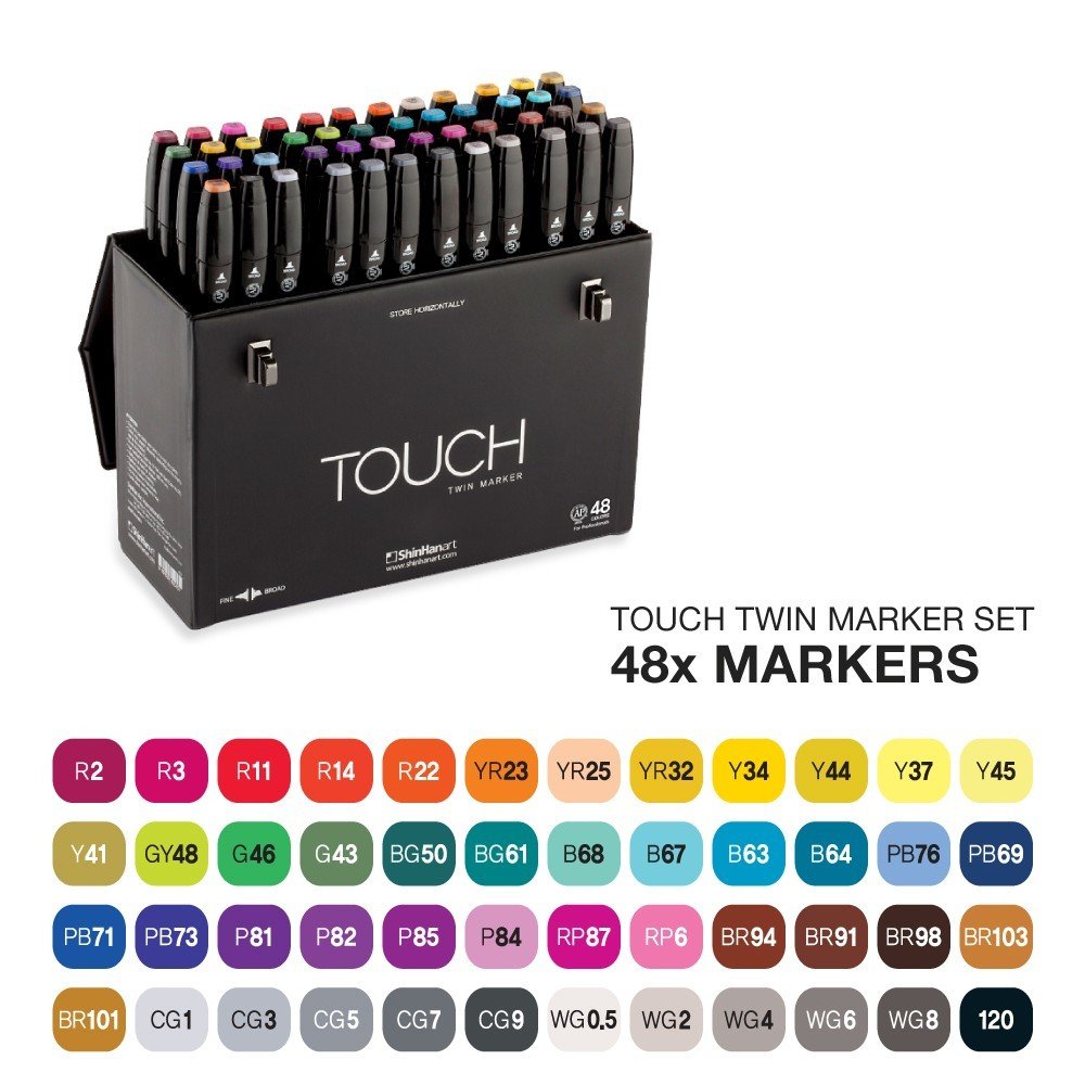 Touch Çift Uçlu Keçeli Kalem Seti 48'li