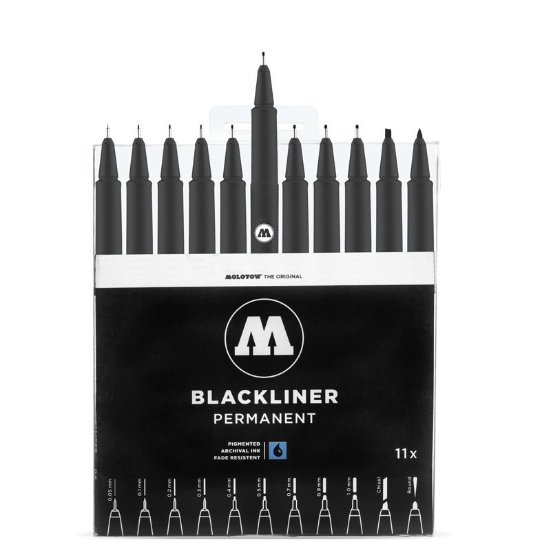Blackliner Teknik Çizim Kalem Seti 11li
