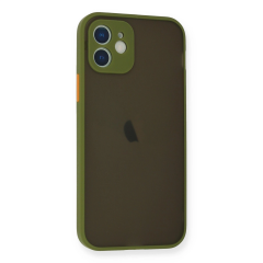 İphone 12 Mini Kılıf Montreal Silikon Kapak - Açık Yeşil