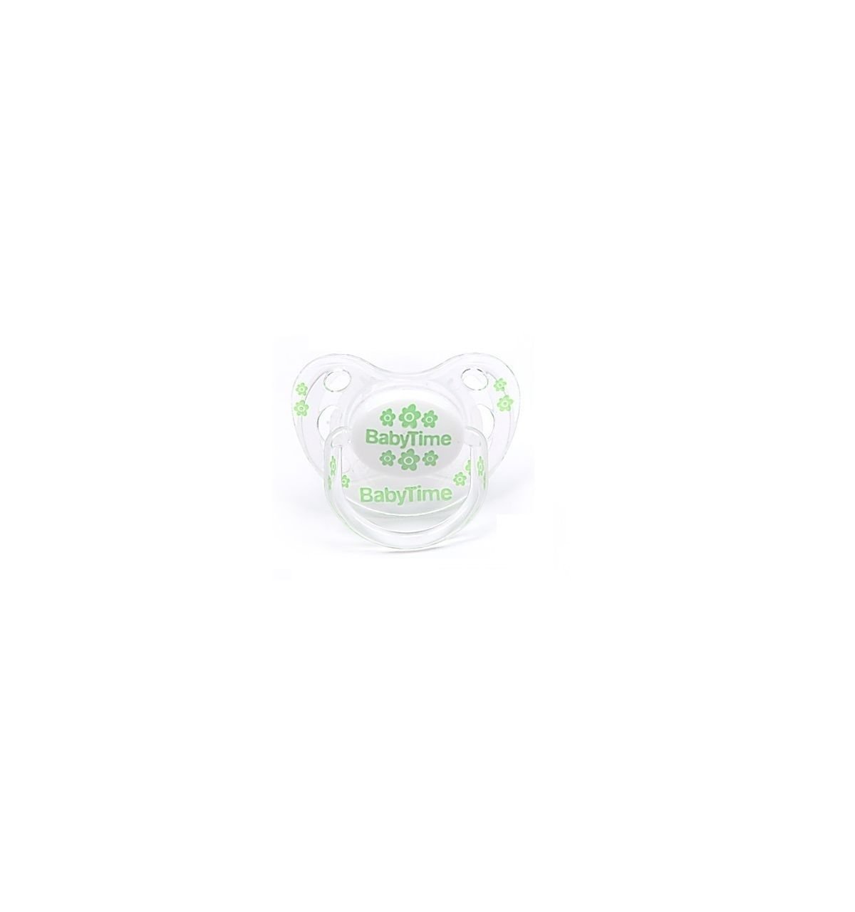 BabyTime BT136 Silikon Damaklı Desenli Emzik N.3 - Yeşil