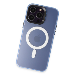 Joko  İphone 15 Pro Max Kılıf Mateks Magsafe Kapak - Sierra Blue