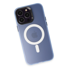 Joko  İphone 15 Pro Max Kılıf Mateks Magsafe Kapak - Sierra Blue