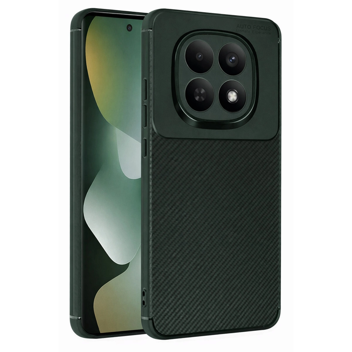 Xiaomi Redmi Note 15 4g Auto Focus Karbon Kapak - Koyu Yeşil