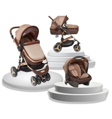 Joell Truva Travel Sistem Bebek Arabası Gold Kahve
