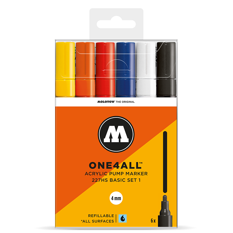 One4All Set, 6 Renk - 4mm Basic Set 1