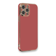 İphone 12 Pro Max Kılıf Volet Silikon - Kırmızı