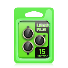 İphone 15 Pro Max Raze Metal Kamera Lens - Gümüş