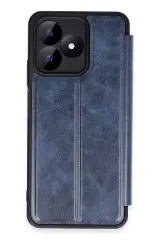 Newface Realme Note 50 4g Kılıf Flip Cover - Lacivert