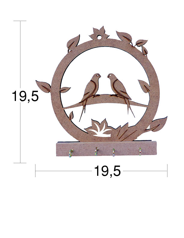 Kuş Motifli Anahtarlık N:A037