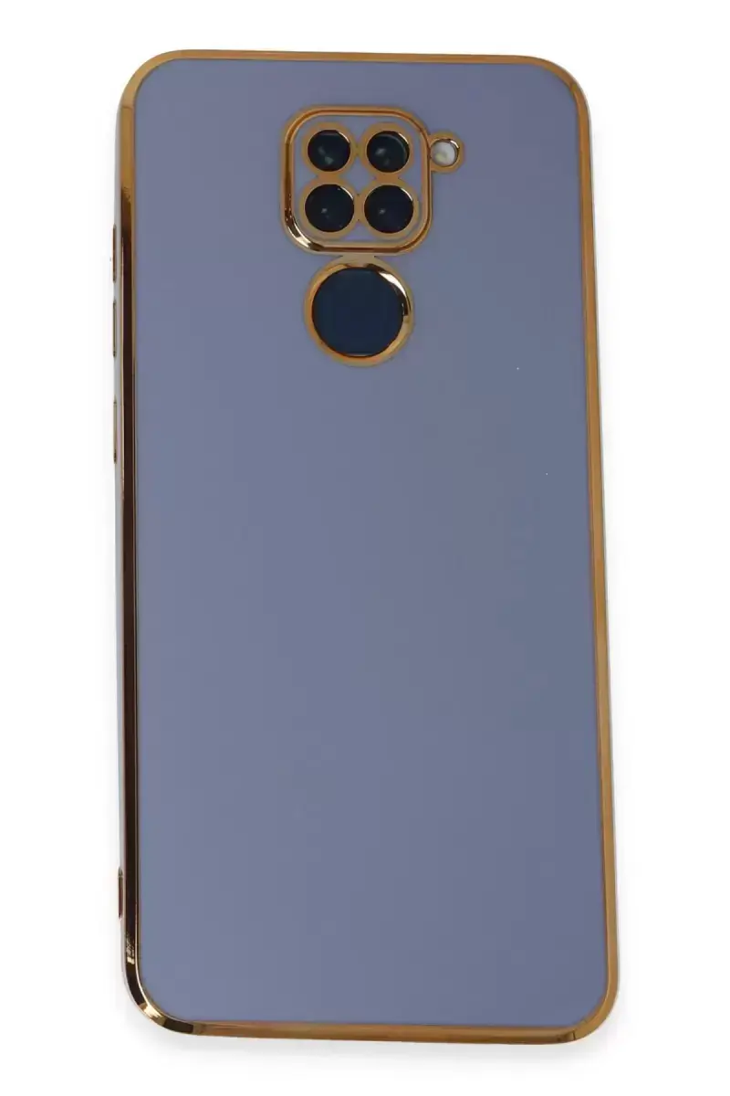 Newface Xiaomi Redmi Note 9 Kılıf Volet Silikon - Mavi