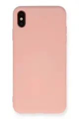 Newface İphone Xs Max Kılıf Nano İçi Kadife Silikon - Pudra