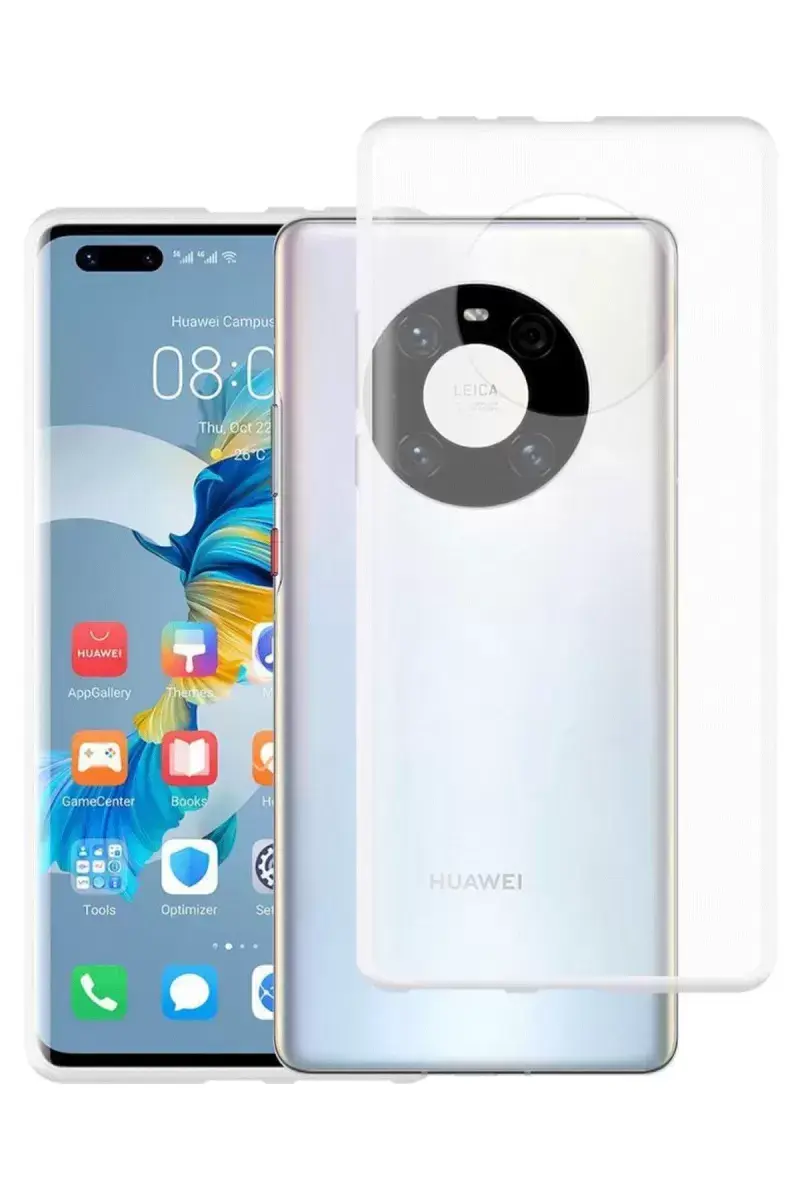 Newface Huawei Mate 40 Pro Kılıf Lüx Şeffaf Silikon