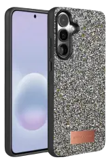 Onegif Samsung Galaxy A37 5g Bright Simli Kapak - Gold