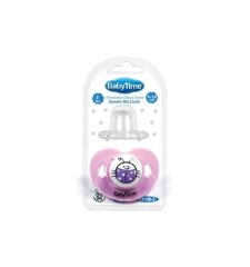 Baby Time BT138 Silikon Damaklı Emzik No2 - Mor