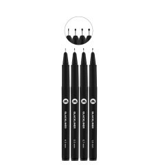 Blackliner Teknik Çizim Kalem Seti 4lü Set 2 (0.3, 0.5, 0.7, 1mm)