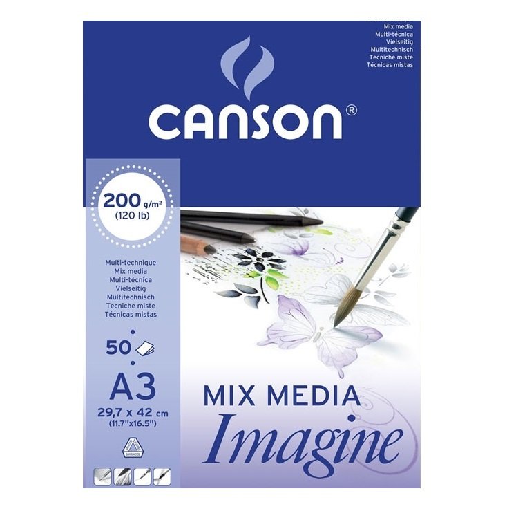 Mix Media Imagine Resim Defteri 200gr-A3