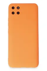 Newface Realme C11 Kılıf Nano İçi Kadife Silikon - Turuncu