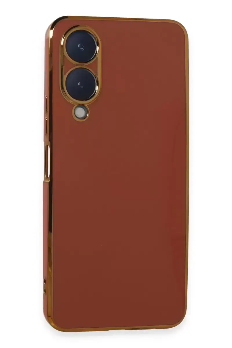 Newface Vivo Y17s Kılıf Volet Silikon - Kırmızı