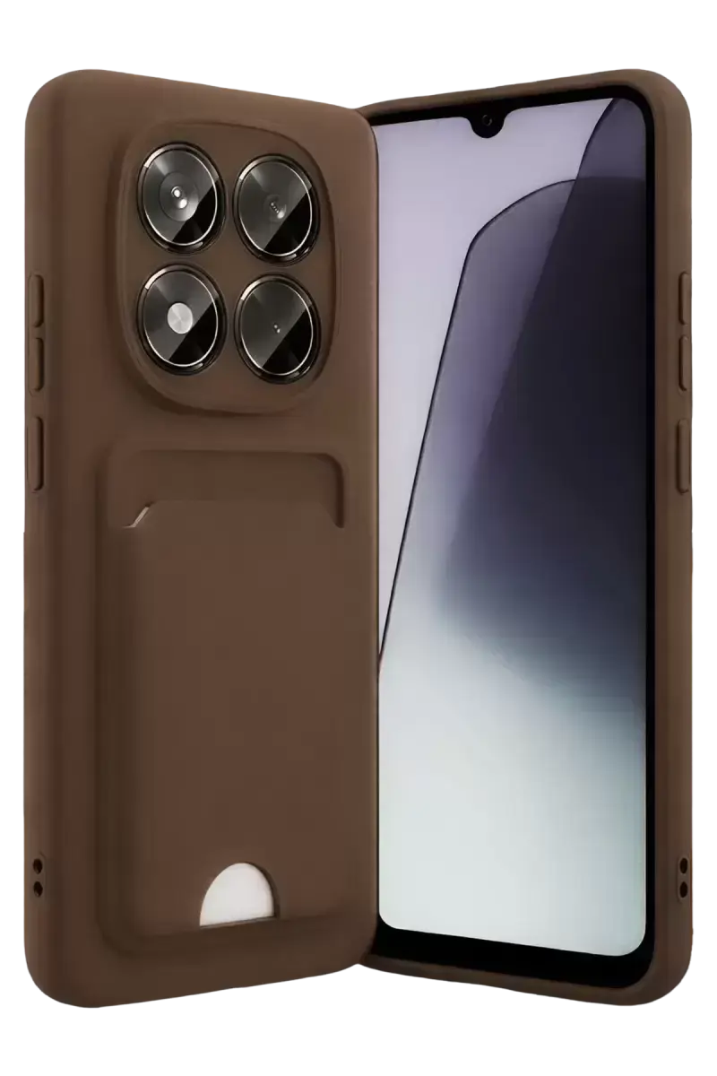 Newface Xiaomi Redmi Note 15 Pro 4g Kelvin Kartvizitli Silikon - Kahverengi