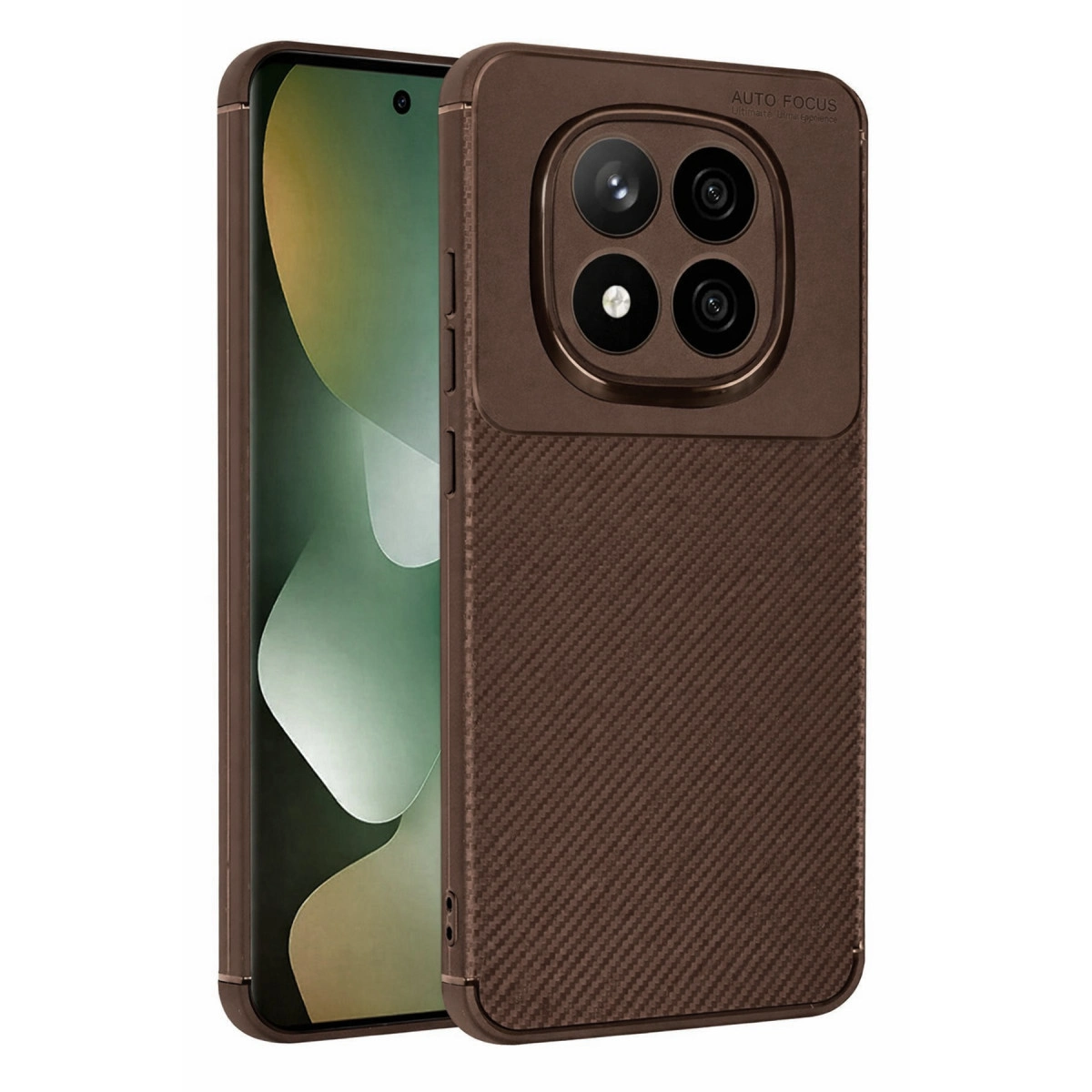 Xiaomi Redmi Note 15 Pro 4g Auto Focus Karbon Kapak - Kahverengi