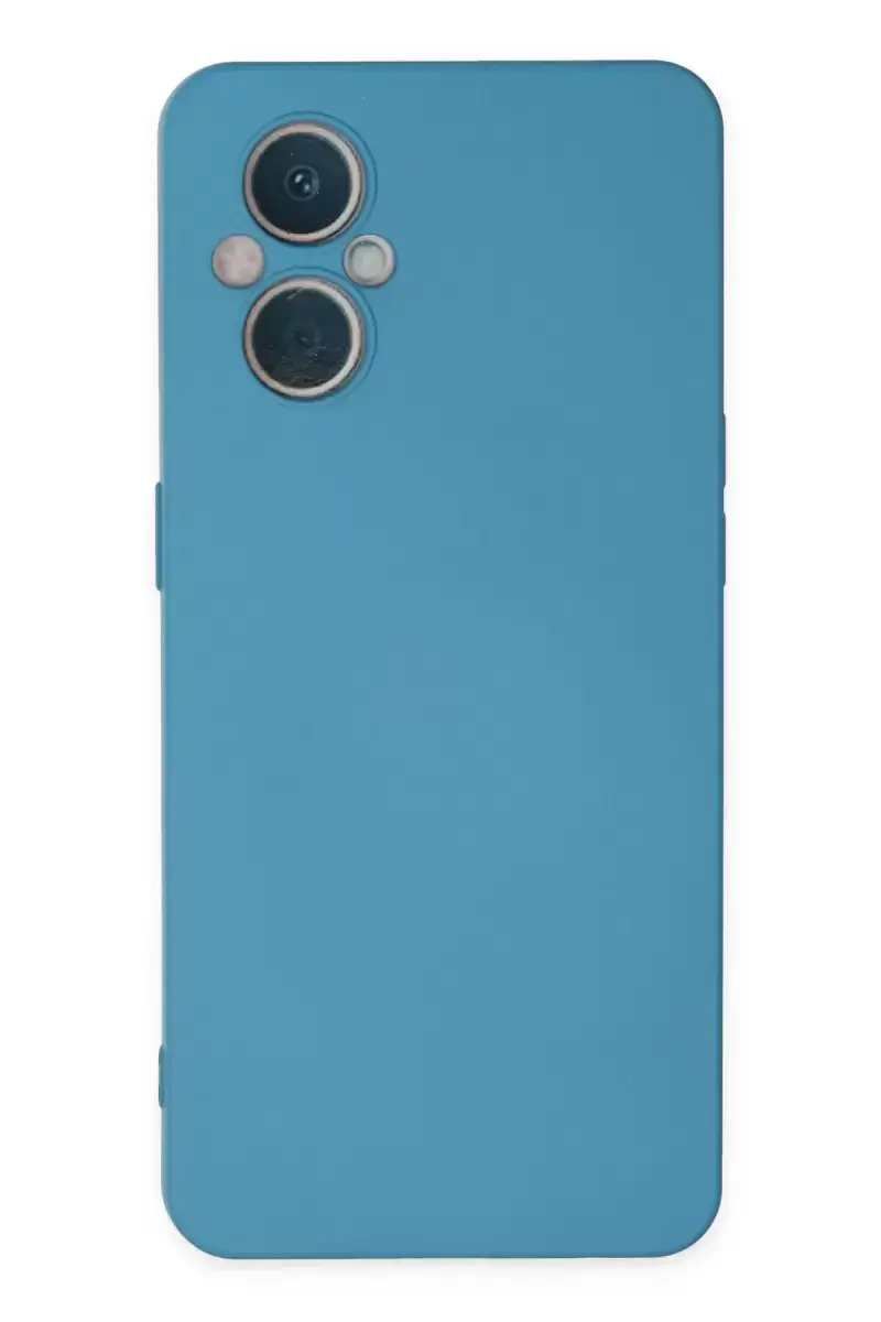 Newface Oppo Reno 7 Lite Kılıf Nano İçi Kadife Silikon - Mavi