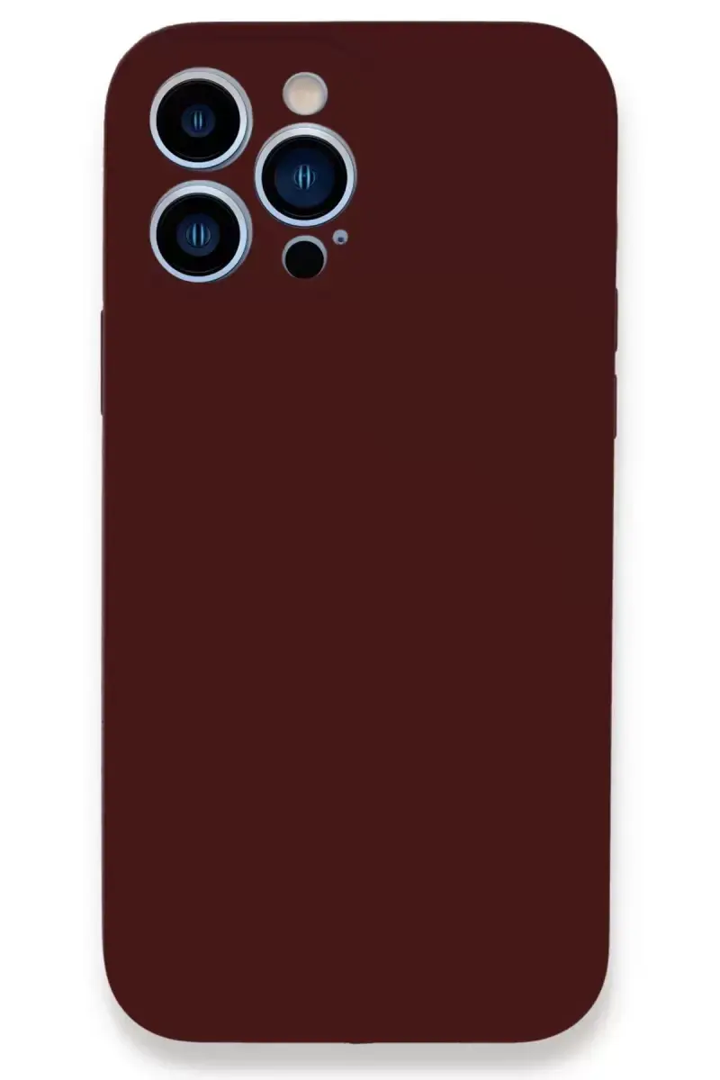 Newface Apple İphone 13 Pro Kılıf Lansman Legant Silikon - Bordo
