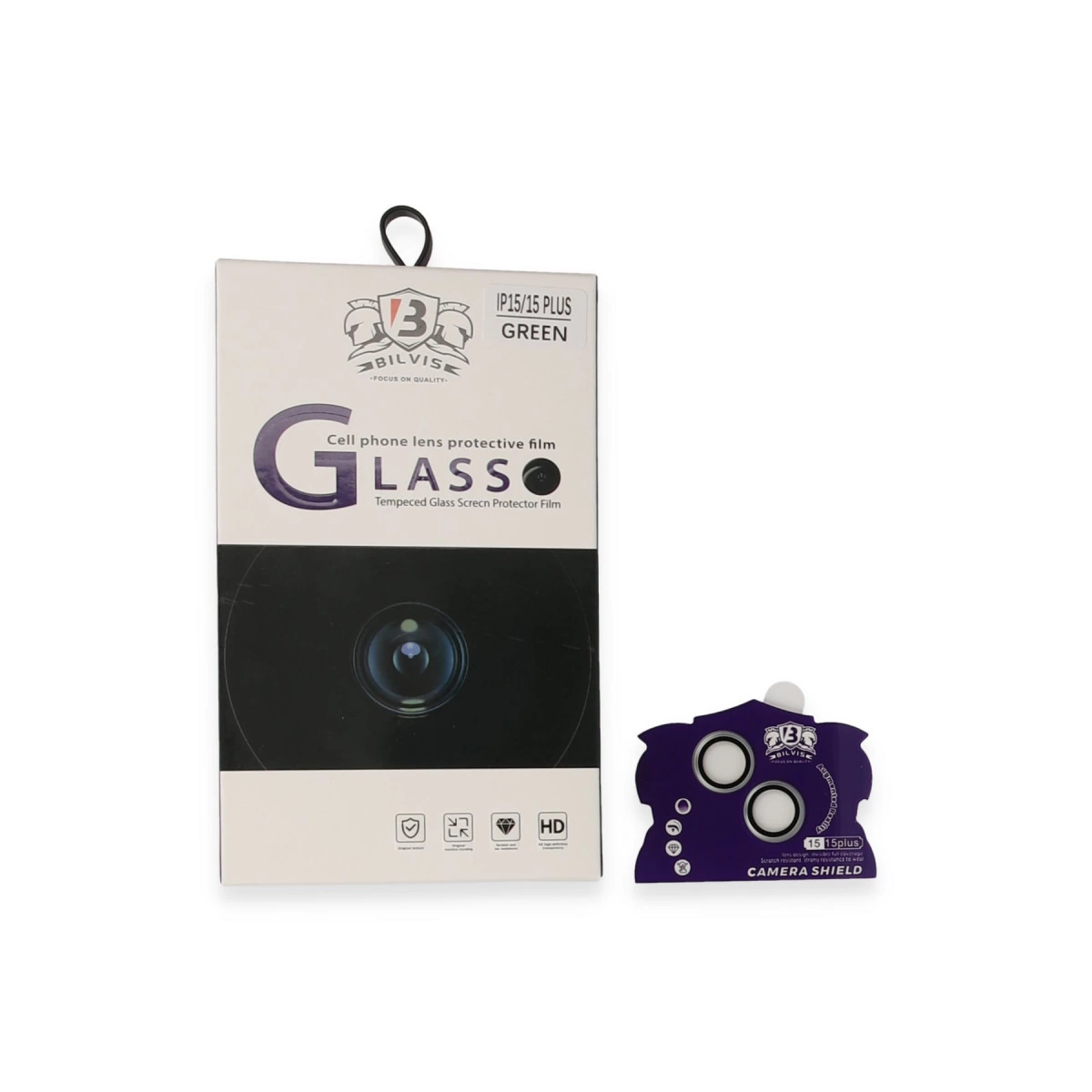 İphone 15 Bilvis Titan Kamera Lens - Yeşil