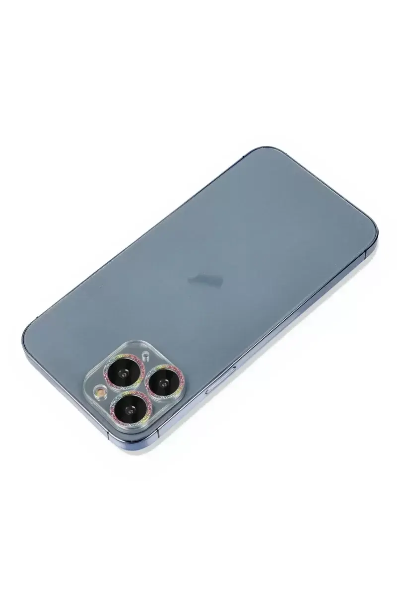 Newface İphone 11 Pro Max Shine Kamera Lens Koruma Cam - Rainbow