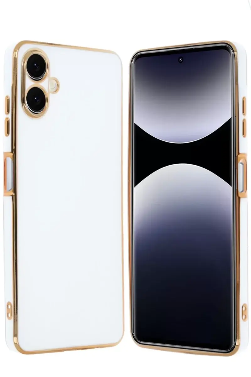 Newface Samsung Galaxy A06 Kılıf Volet Silikon - Beyaz