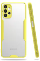 Newface Samsung Galaxy A52 Kılıf Platin Silikon - Sarı