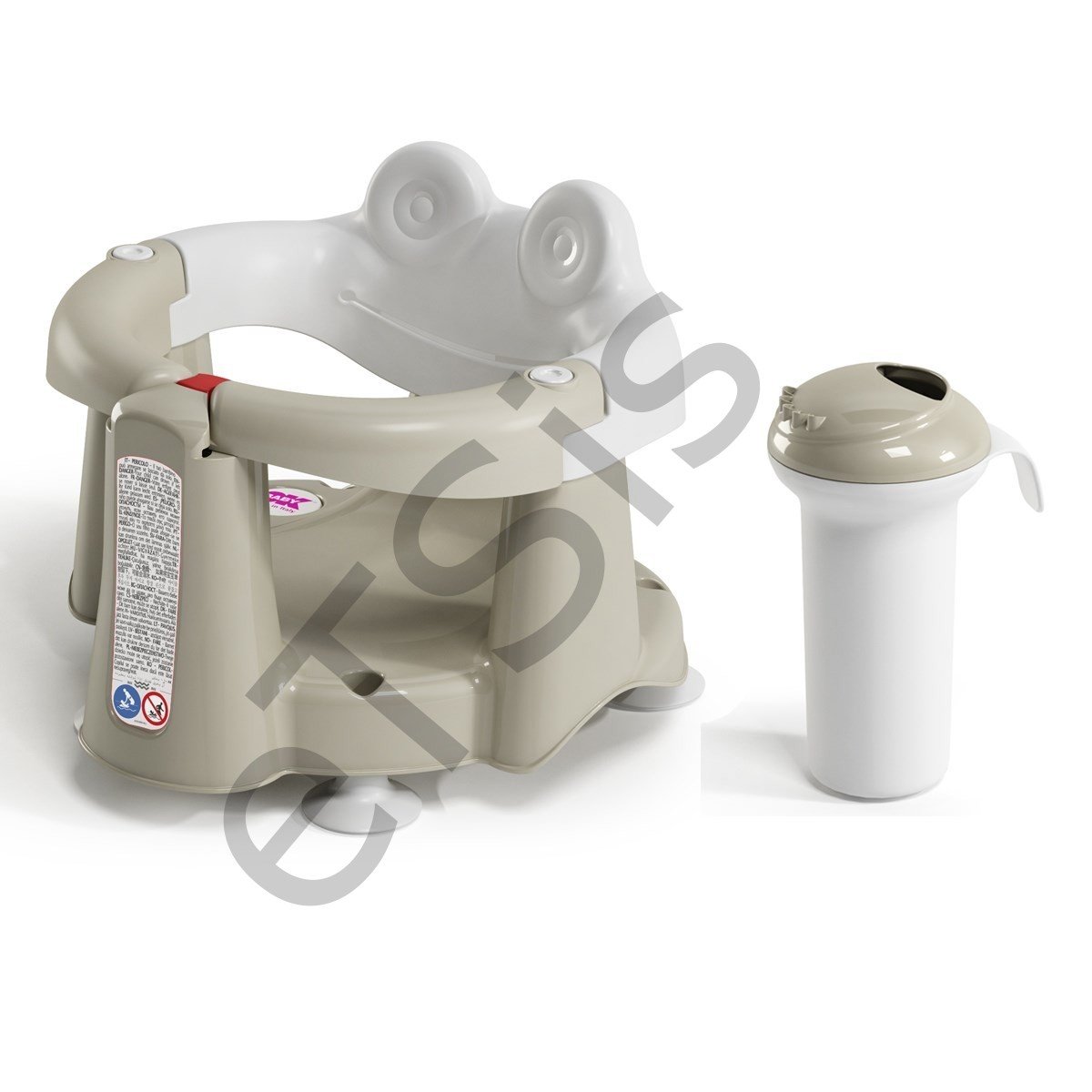 OkBaby Crab Banyo Oturağı & Splash Bebek Duşu / Gri