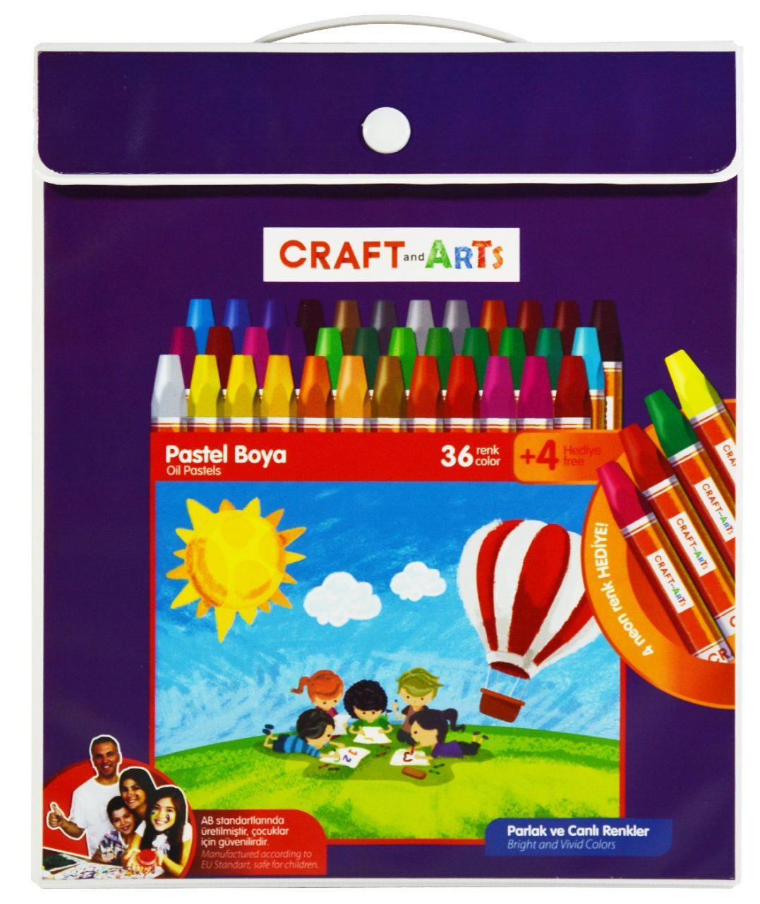 Pastel Boya 36+4 Çantalı N:U1536-CK