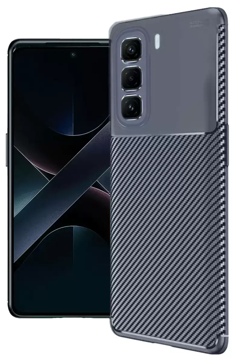 Newface İnfinix Hot 50 Pro Plus 4g Auto Focus Karbon Kapak - Lacivert