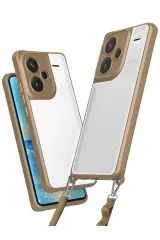 Newface Xiaomi Redmi Note 13 Pro Plus Kılıf Penta Silikon Kılıf - Çöl Titanyum