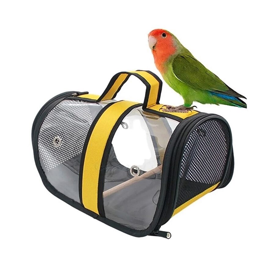 Markapet Tünekli Kuş Taşıma Çantası 20-30 cm Sarı