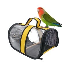 Markapet Tünekli Kuş Taşıma Çantası 20-30 cm Sarı