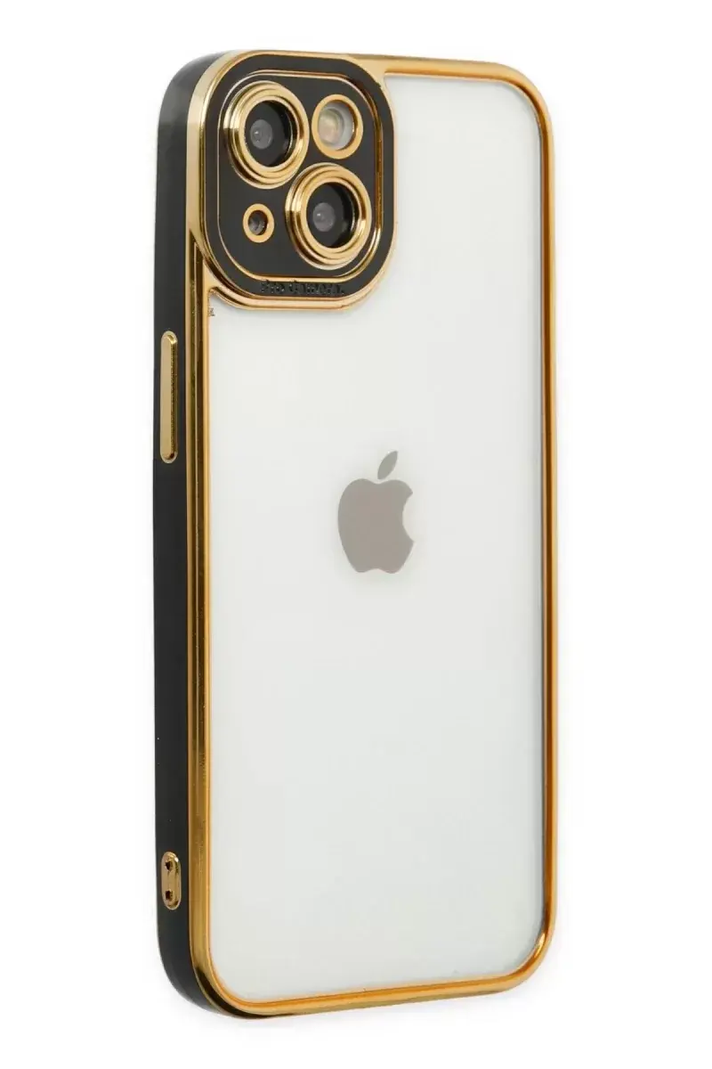 Newface İphone 14 Plus Kılıf Liva Lens Silikon - Siyah