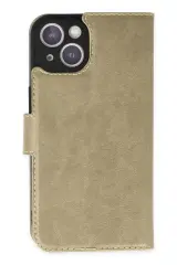 Newface İphone 14 Plus Kılıf Trend S Plus Kapaklı Kılıf - Gold