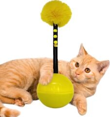 Dev Hacıyatmaz Kedi Oyuncağı XXL 33 CM Tüylü Zilli Oyuncak 1 Adet